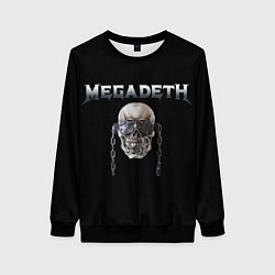 Свитшот женский Megadeth, цвет: 3D-черный