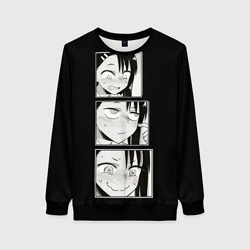 Женский свитшот Нагаторо Nagatoro / 3D-Черный – фото 1