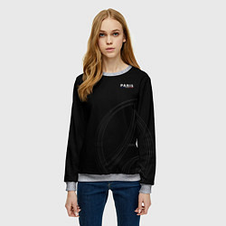 Свитшот женский PSG Core Big Logo Black New 202223, цвет: 3D-меланж — фото 2