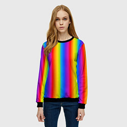 Свитшот женский Color gradient, цвет: 3D-черный — фото 2