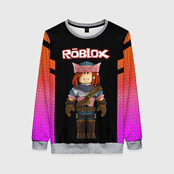 Свитшот женский ROBLOX РОБЛОКС Z, цвет: 3D-меланж