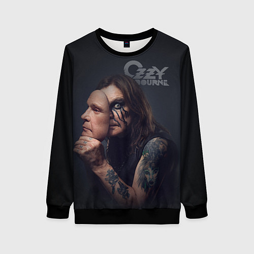 Женский свитшот Ozzy Osbourne / 3D-Черный – фото 1
