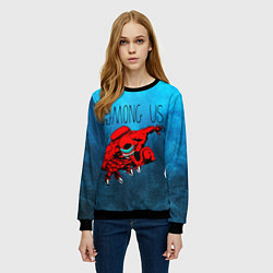Свитшот женский Among Us Imposter Z, цвет: 3D-черный — фото 2