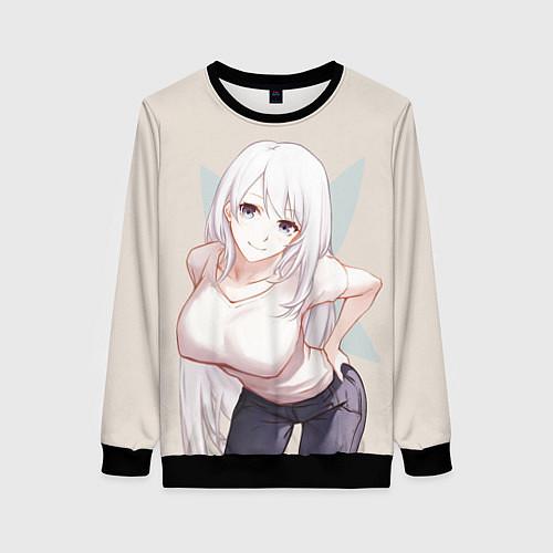 Женский свитшот Reona Kisaragi / 3D-Черный – фото 1