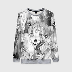 Свитшот женский Full Dive RPG Manga, цвет: 3D-меланж