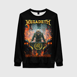 Свитшот женский Megadeth, цвет: 3D-черный