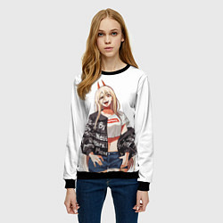 Свитшот женский Пауэр Power, цвет: 3D-черный — фото 2