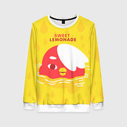 Свитшот женский Sweet lemonade, цвет: 3D-белый