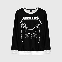 Свитшот женский METALLICA МЕТАЛЛИКА, цвет: 3D-белый