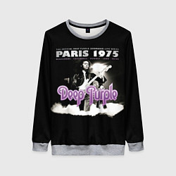 Свитшот женский Deep Purple - Paris 1975, цвет: 3D-меланж