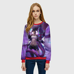 Свитшот женский LEAGUE OF LEGENDS AKALI ЛИГА ЛЕГЕНД АКАЛИ, цвет: 3D-красный — фото 2