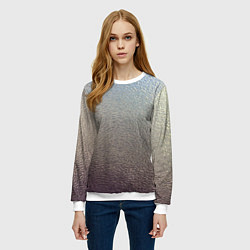 Свитшот женский Металликскин, цвет: 3D-белый — фото 2