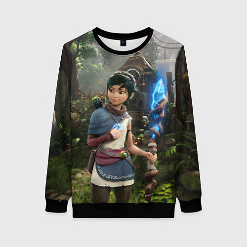 Женский свитшот Кена и Мост Духов / 3D-Черный – фото 1