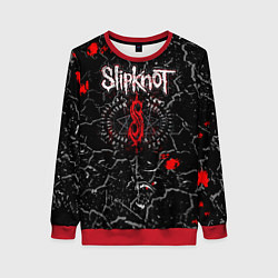 Свитшот женский Slipknot Rock Слипкнот Музыка Рок Гранж, цвет: 3D-красный