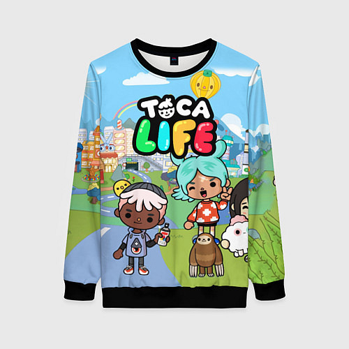 Женский свитшот Toca Life / 3D-Черный – фото 1