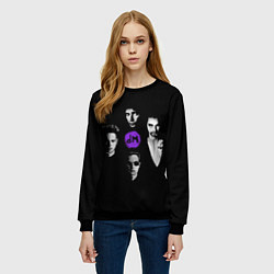 Свитшот женский Depeche mode band, цвет: 3D-черный — фото 2