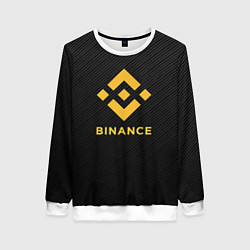 Женский свитшот БИНАНС ЛОГО CARBON BINANCE LOGO