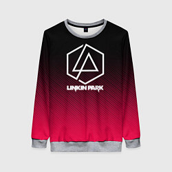 Женский свитшот LINKIN PARK LOGO CARBON