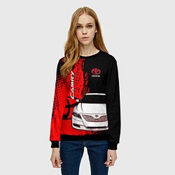 Свитшот женский Camry Toyota glitch, цвет: 3D-черный — фото 2