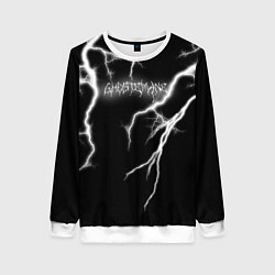 Свитшот женский GHOSTEMANE Lightning Гостмейн Молния Надпись, цвет: 3D-белый