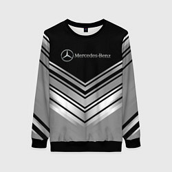 Свитшот женский Mercedes-Benz Текстура, цвет: 3D-черный