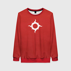 Свитшот женский Тысяча сынов до Ереси цвет легиона, цвет: 3D-красный