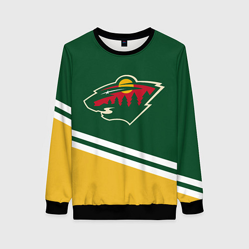 Женский свитшот Minnesota Wild NHL / 3D-Черный – фото 1