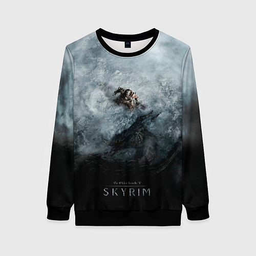 Женский свитшот Победа над драконом / 3D-Черный – фото 1