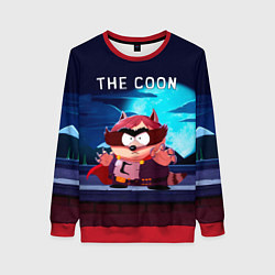 Свитшот женский The Coon - Енот Южный Парк, цвет: 3D-красный