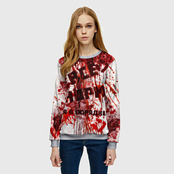 Свитшот женский ВСЁ НOРМ, цвет: 3D-меланж — фото 2