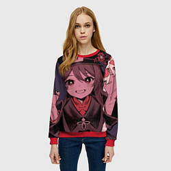 Свитшот женский БУУУУ ХУ ТАО HU TAO, цвет: 3D-красный — фото 2