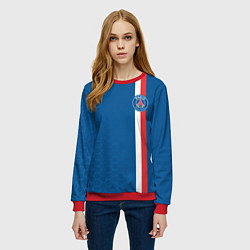 Свитшот женский PSG SPORT STRIPES UNIFORM, цвет: 3D-красный — фото 2