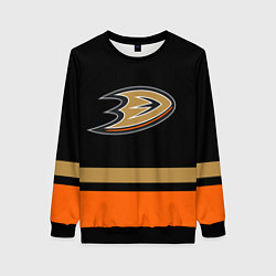 Свитшот женский Anaheim Ducks Анахайм Дакс, цвет: 3D-черный