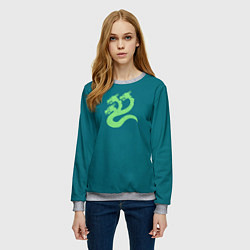 Свитшот женский Альфа Легион цвет легиона после Ереси, цвет: 3D-меланж — фото 2