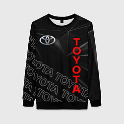 Свитшот женский TOYOTA SPORT ГЕОМЕТРИЯ, цвет: 3D-черный