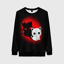 Женский свитшот КОТИК ДЬЯВОЛ KITTY DEVIL
