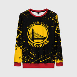 Свитшот женский GOLDEN STATE WARRIORS? , БРЫЗГИ КРАСОК, цвет: 3D-красный