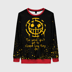 Свитшот женский ONE PIECE ПИРАТЫ БРЫЗГИ КРАСОК, цвет: 3D-красный