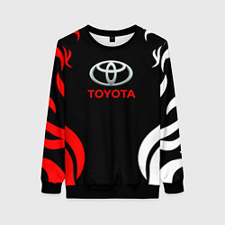 Свитшот женский Автомобиль Toyota, цвет: 3D-черный
