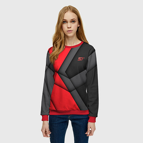 Женский свитшот ST FORD спина / 3D-Красный – фото 3
