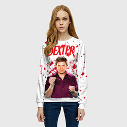 Свитшот женский Декстер Dexter, цвет: 3D-белый — фото 2