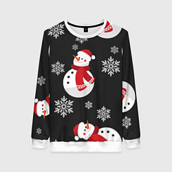 Женский свитшот Снеговик!