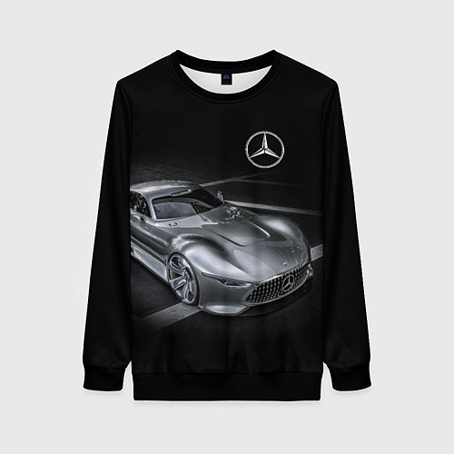 Женский свитшот Mercedes-Benz motorsport black / 3D-Черный – фото 1