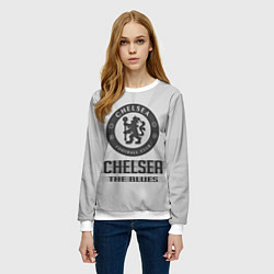 Свитшот женский Chelsea FC Graphite Theme, цвет: 3D-белый — фото 2
