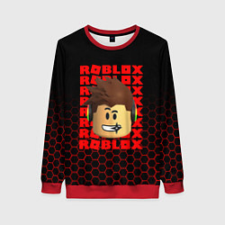 Свитшот женский ROBLOX LEGO FACE УЗОР СОТЫ, цвет: 3D-красный