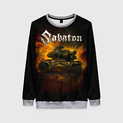 Свитшот женский SABATON - Steel Commanders, цвет: 3D-меланж