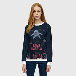 Свитшот женский Tame impala under water, цвет: 3D-белый — фото 2