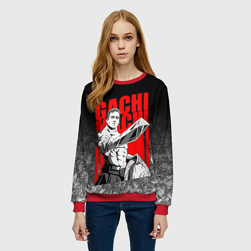 Женский свитшот BILLY HERRINGTON: SPARTA / 3D-Красный – фото 3