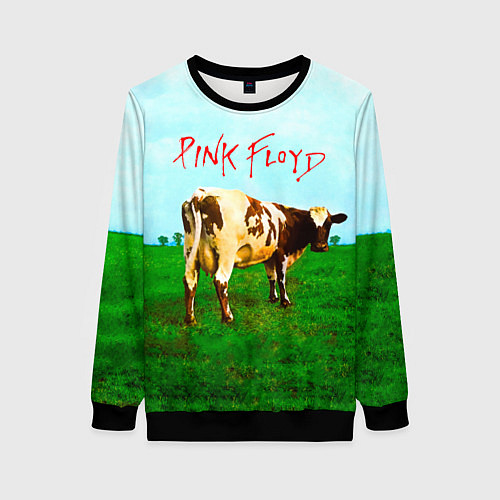 Женский свитшот Atom Heart Mother - Pink Floyd / 3D-Черный – фото 1