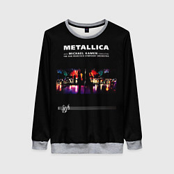 Свитшот женский Metallica S и M, цвет: 3D-меланж